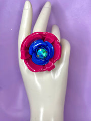 Midnight Blossom Ring Design