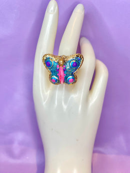 Lunar Butterfly Ring Design