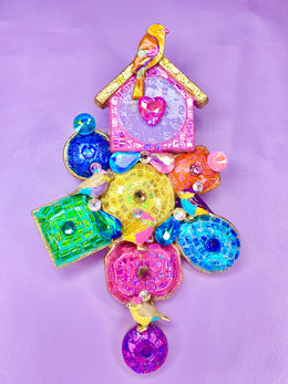 Cuckoo Clock Brooch Design