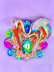 Stork’s Garden Brooch Design