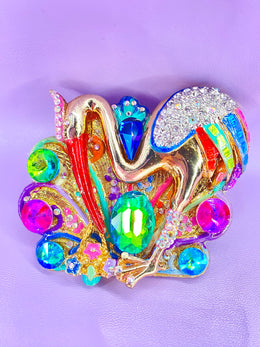 Stork’s Garden Brooch Design