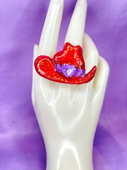 Crimson Hat Ring Design