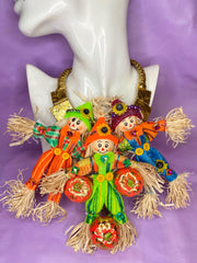 Pumpkin Scarecrow Neckpiece Design