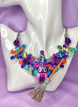 Owl Witch Neckpiece Design