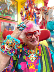 Venetian Mask Fluffy Bangle Design