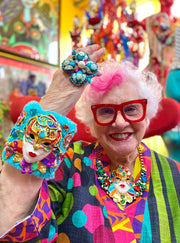 Venetian Mask Fluffy Bangle Design