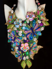Butterfly Garden Neckpiece Design