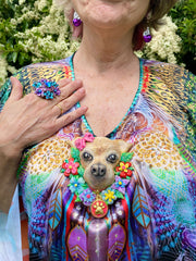 Pet Portrait Brooch Design