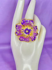 Gilded Violet Ring Design