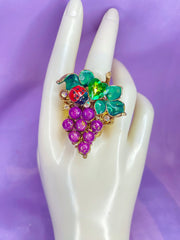 Gilded Grape Ring Design