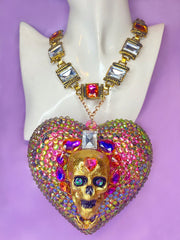 Skull Heart Neckpiece Design